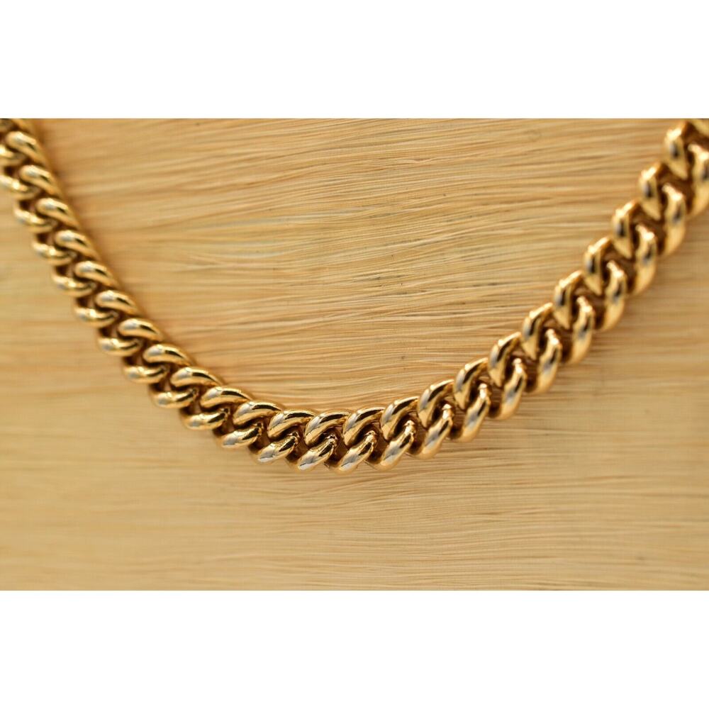 Givenchy Vintage Logo Coin Necklace Blue Cabochon Gold Station Chain 1980s BinBJ - Picture 11 of 12